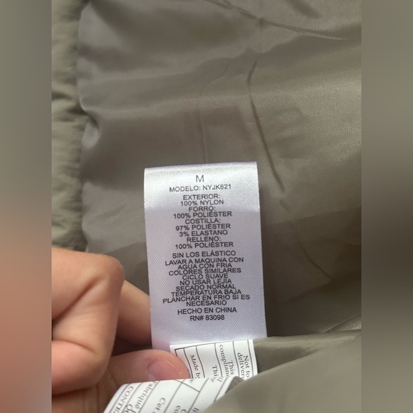 NWOT CISONO Quilted Bomber Sage Green Puffer Jack Womens Medium - Picture 10 of 10